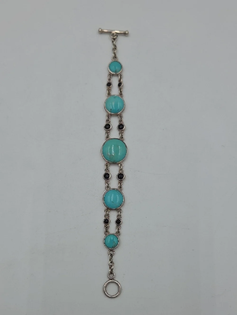 Sterling Silver - WK WHITNEY KELLY Turquoise Toggle Bracelet